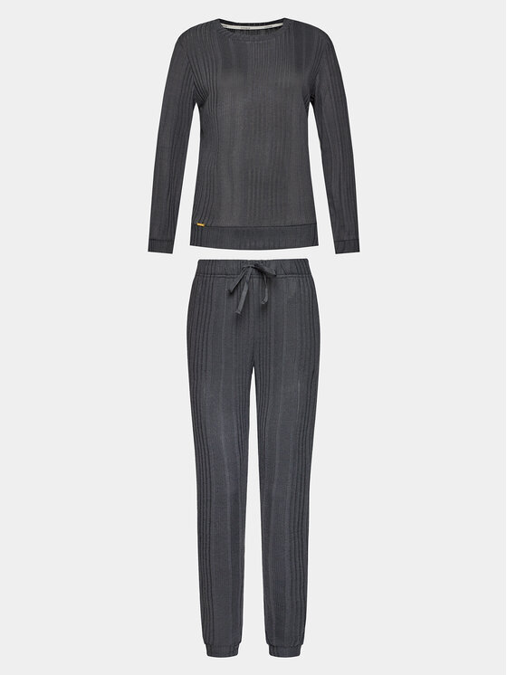 Selmark Selmark Pyjama Basica P6073 Grau Regular Fit