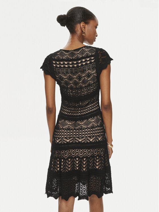 TWINSET TWINSET Rochie tricotată 241TT3114 Negru Regular Fit