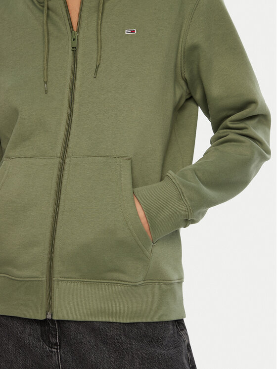 Tommy Jeans Tommy Jeans Світшот Flag DW0DW19729 Зелений Regular Fit