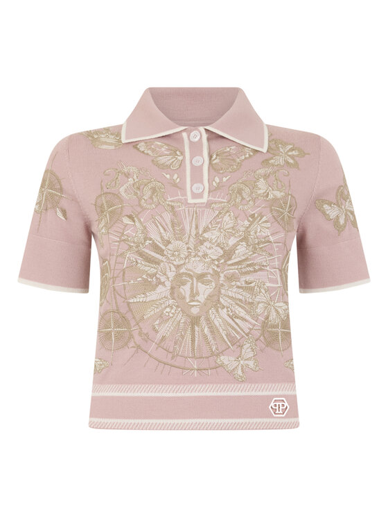 PHILIPP PLEIN PHILIPP PLEIN Polo 28995 Różowy