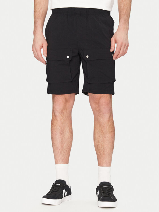 Resteröds Resteröds Šortky z materiálu Malone 55251 6441 Černá Regular Fit