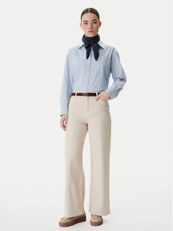 Weekend Max Mara Weekend Max Mara Jeansy Medina 2615131051 Beżowy Wide Leg