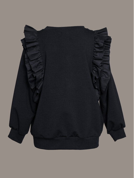 SLY SLY Bluza 4S-117A Czarny Comfortable Fit