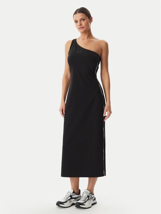 EA7 Emporio Armani Rochie de vară 7W000962 AF12484 UC001 Negru Regular Fit