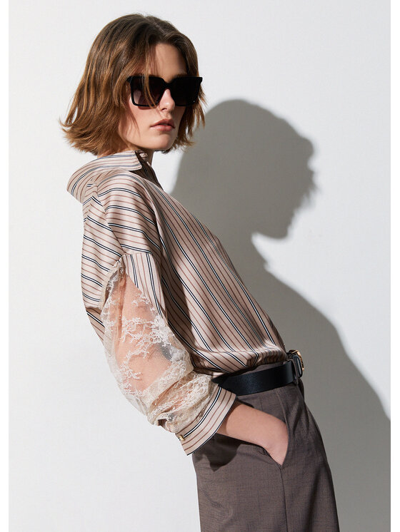 Liu Jo Liu Jo Camicia CA6119TS555P9577 Beige Regular Fit