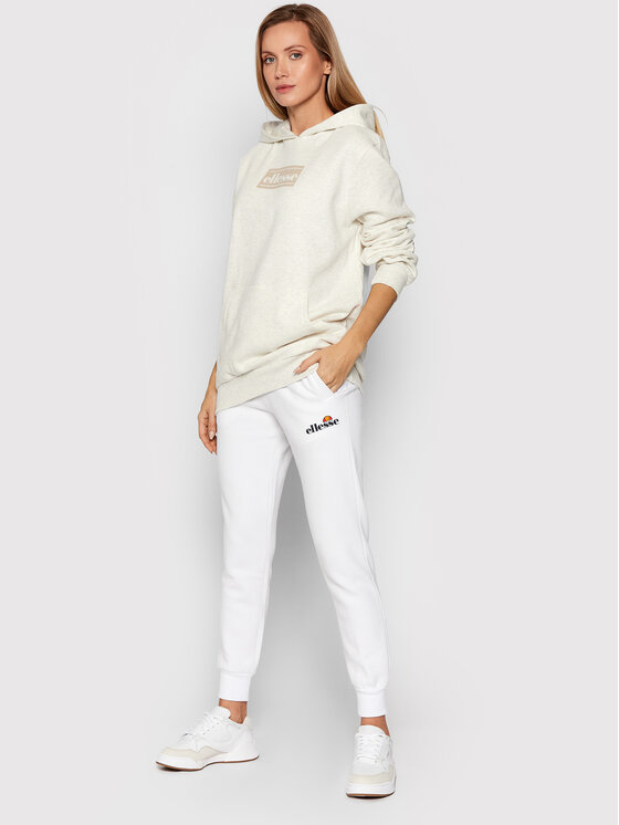 Ellesse Ellesse Pantaloni trening Hallouli SGK13652 Alb Slim Fit