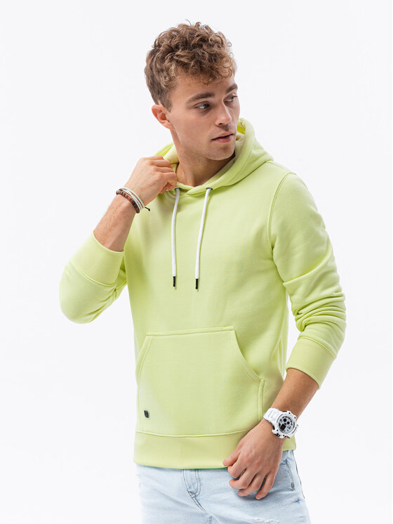 Ombre Ombre Mikina B979 Žlutá Regular Fit