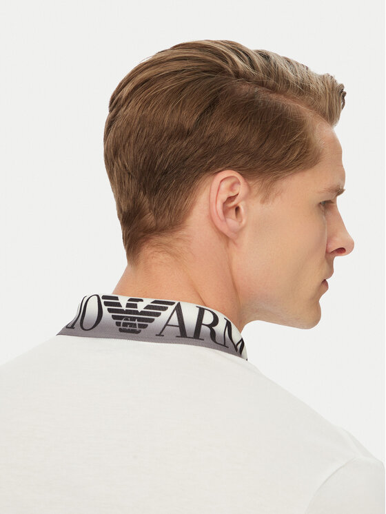 Emporio Armani Emporio Armani Поло EM000571 AF20432 U0002 Білий Regular Fit