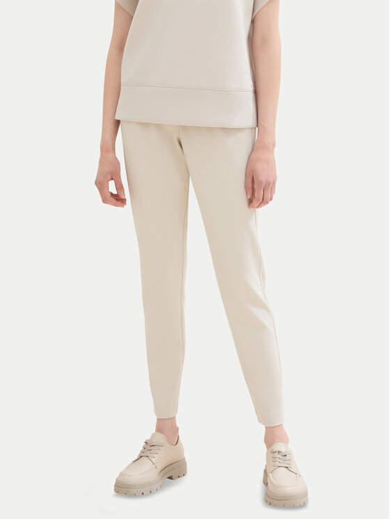 Tom Tailor Pantaloni di tessuto 1008375 Beige Loose Fit, taglia : 38_30