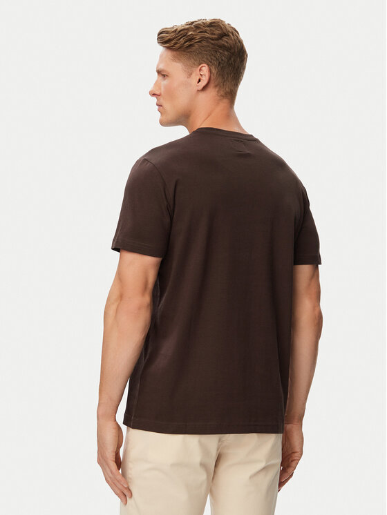 Beverly Hills Polo Club Beverly Hills Polo Club T-shirt P-SS26M-TS414000 Smeđa Regular Fit