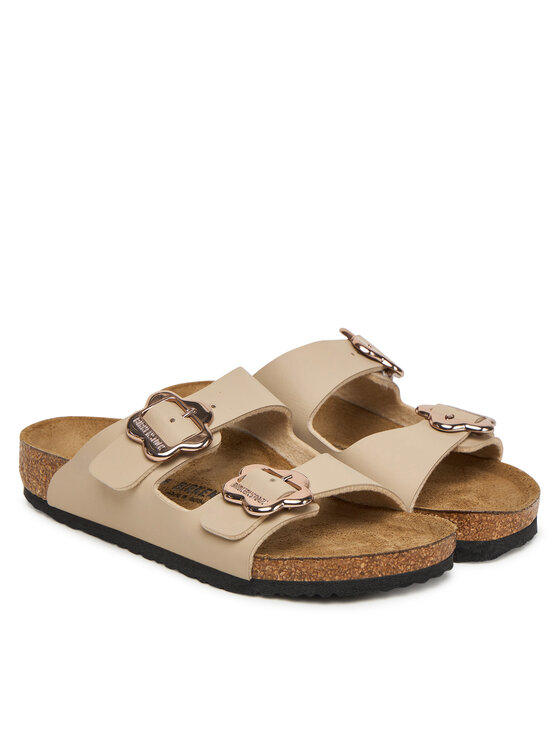 Birkenstock Birkenstock Klapki Arizona Flower Buckle Kids 1030419 S Beżowy