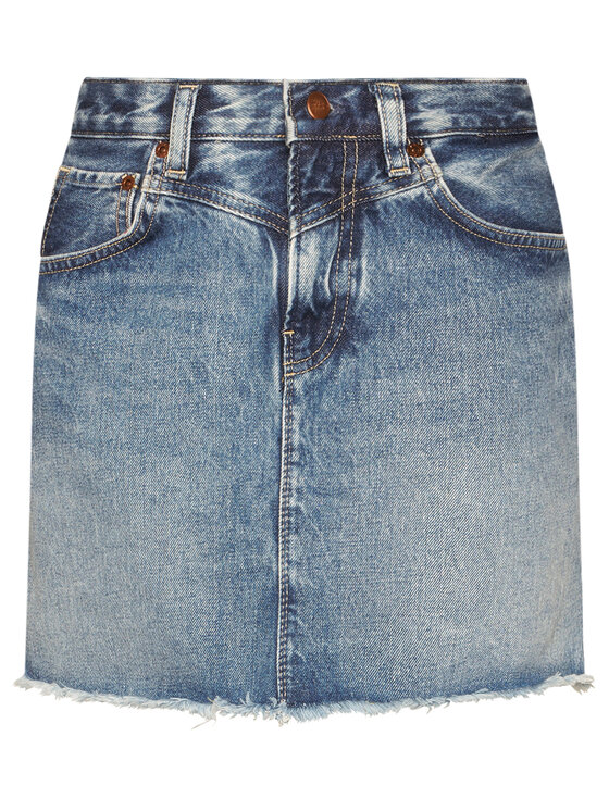 Pepe Jeans Pepe Jeans Džínsová sukňa PEPE ARCHIVE Rachel PL900877 Tmavomodrá Regular Fit