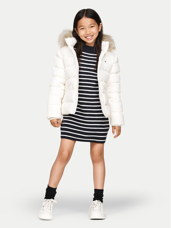 Tommy Hilfiger Tommy Hilfiger Μπουφάν πουπουλένιο Essential KG0KG07399 M Λευκό Regular Fit