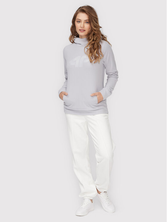 4F 4F Fleecejacke H4Z22-PLD352 Grau Regular Fit