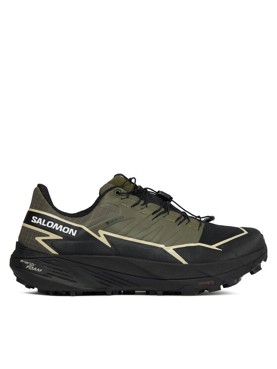 Férfi Futócipő Salomon, Méret: 40 2/3, Zöld, Thundercross GORE-TEX L47383400