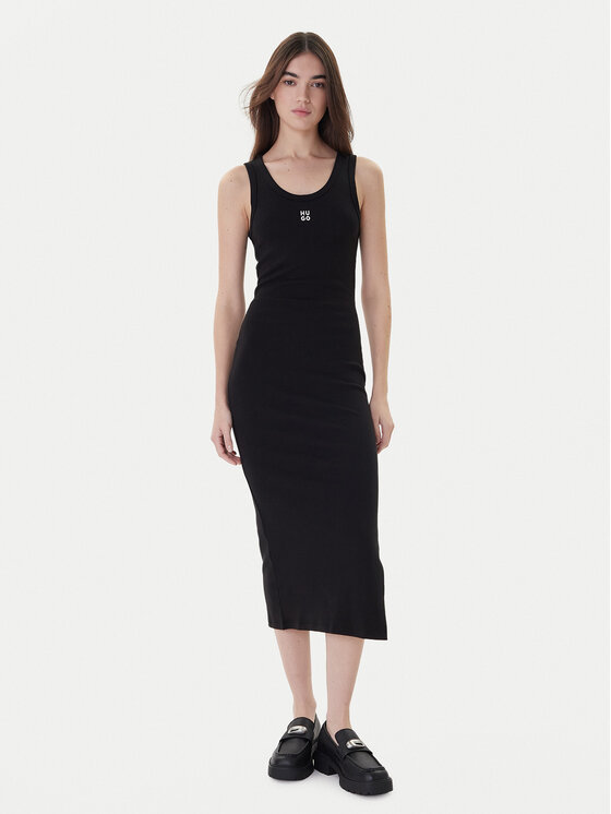 HUGO Hugo Hétköznapi ruha Nalimera 50514521 Fekete Slim Fit