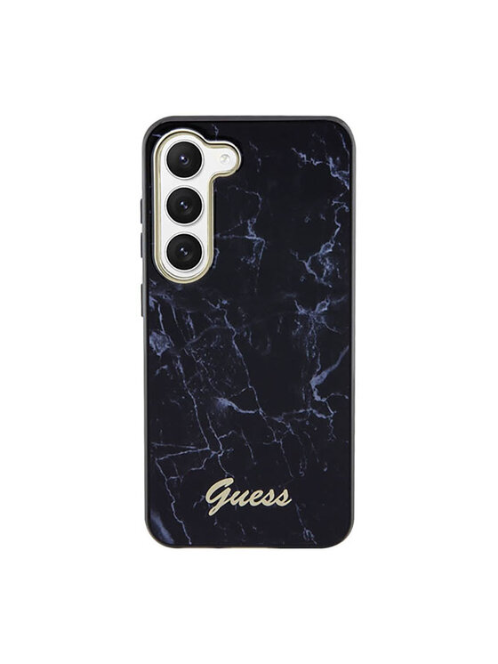 Guess Guess Etui na telefon Marble Collection Czarny