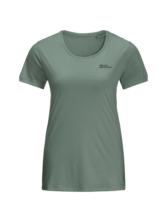 Jack Wolfskin Jack Wolfskin T-shirt Jack Wolfskin Tech Tee W Verde Regular Fit