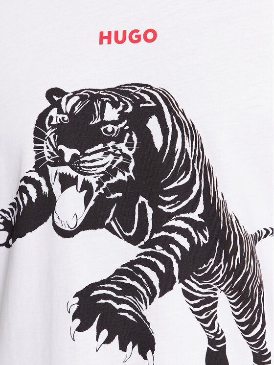 HUGO Hugo T-Shirt Darpione 50498196 Biały Regular Fit