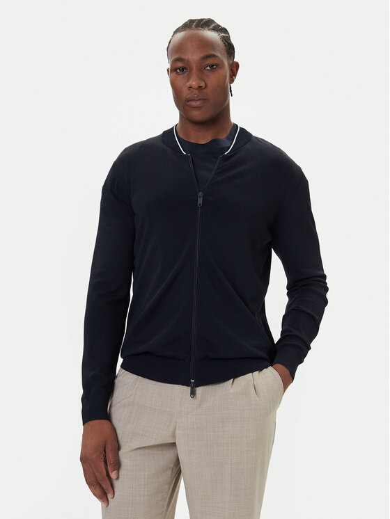 Bugatti Bugatti Sweater 7600-85570D Sötétkék Regular Fit