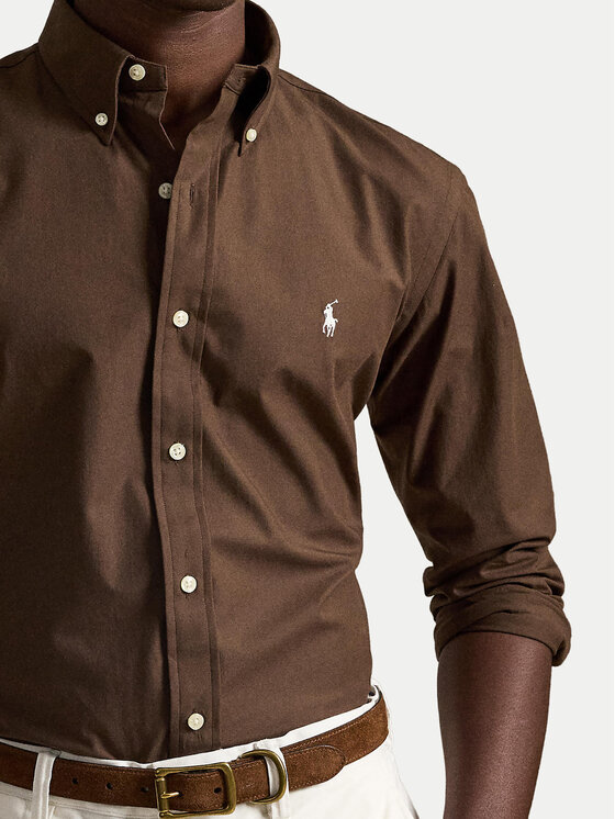 Polo Ralph Lauren Polo Ralph Lauren Koszula 710929349505 Brązowy jasny Custom Fit