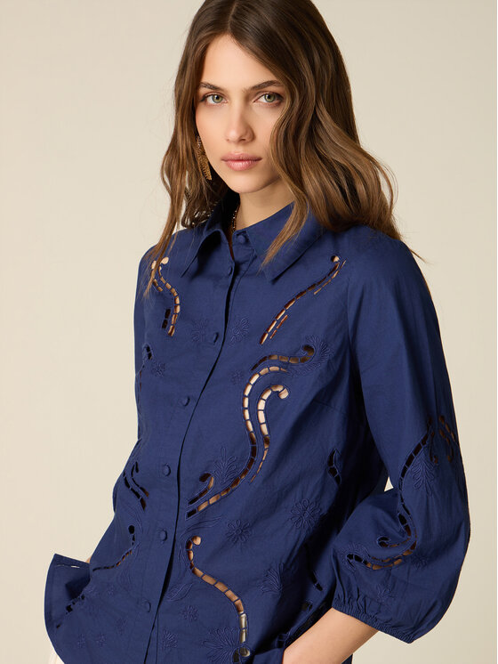 Oltre Oltre Camicia 5091R003170N034 Blu Regular Fit