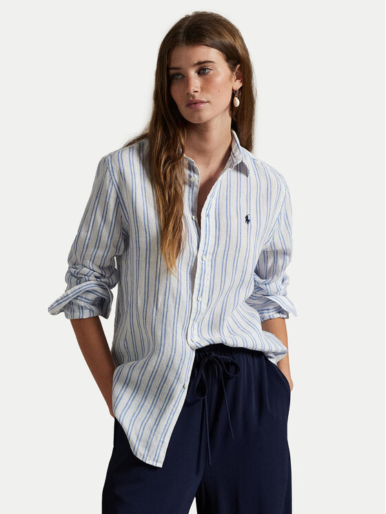 Damska Koszula Polo Ralph Lauren, Rozmiar S, Błękitna, 211970691007