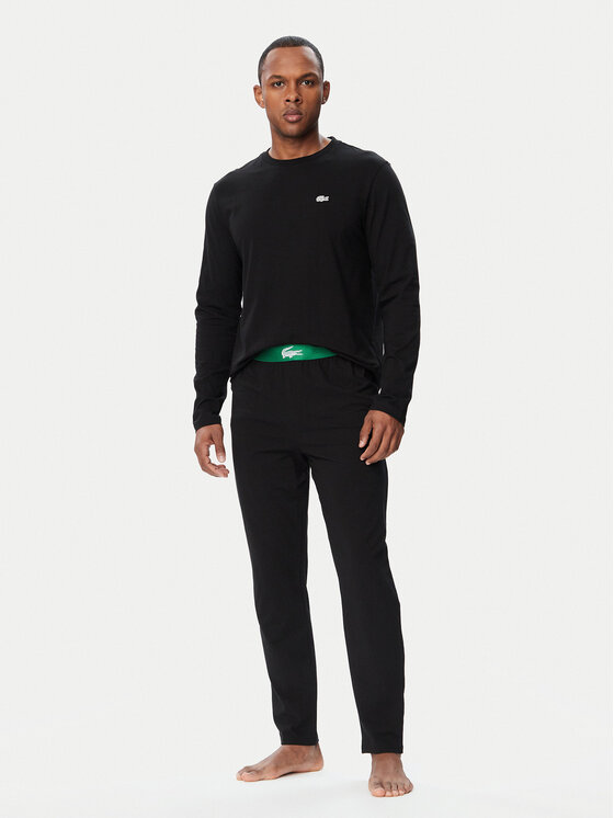 Lacoste Lacoste Pidžaama 4H0924 Must Regular Fit