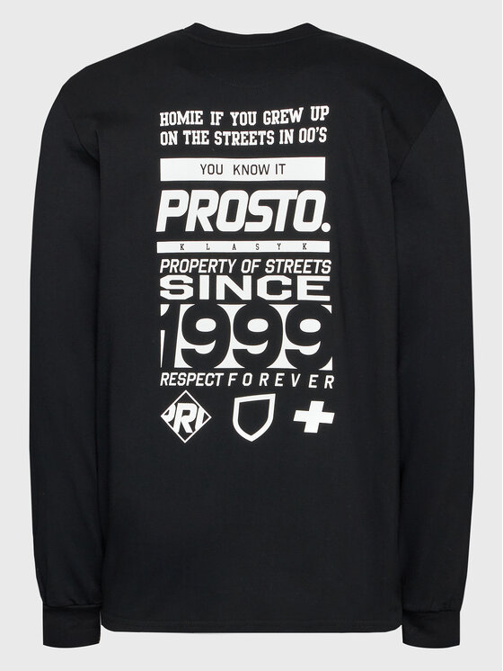 Longsleeve KLASYK Typeskur 2072 Nero Regular Fit