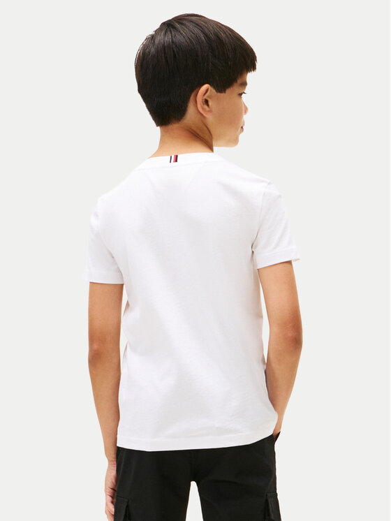 Tommy Hilfiger Tommy Hilfiger T-Shirt Varsity Print KB0KB09932 Bílá Regular Fit