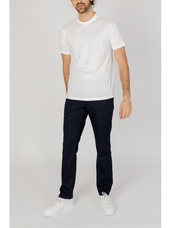 Armani Exchange Armani Exchange T-shirt 3DZTJC ZJBYZ Bianco Shirt Fit
