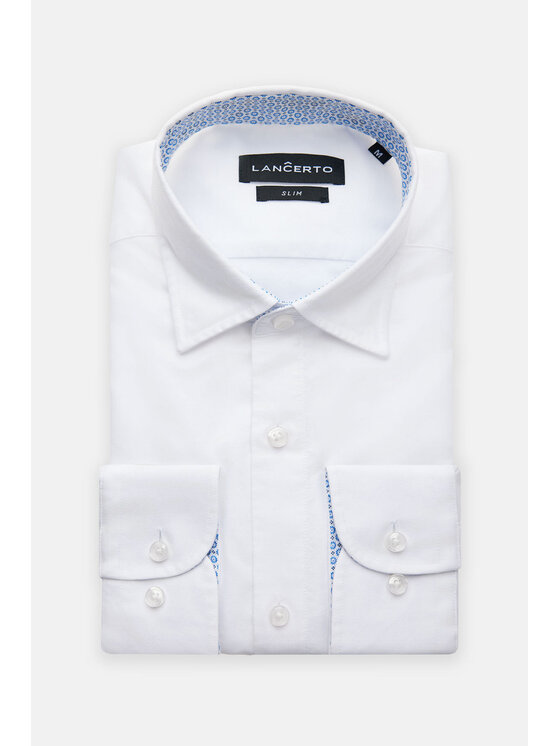 Lancerto Lancerto Koszula Rachel 4 KO073123000010 Biały Slim Fit
