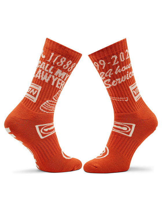 Market Market Lange Socken Call My Lawyer Socks 360000922 Orange