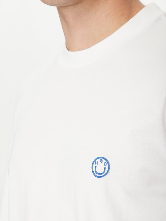 HUGO HUGO Tricou Niley 50519984 Alb Regular Fit