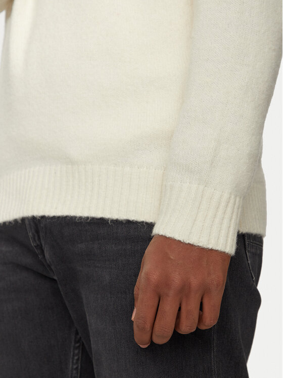 Jack & Jones Jack & Jones Sweter Ollie 12241817 Écru Relaxed Fit
