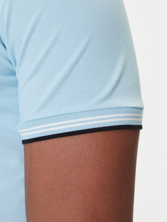 BOSS BOSS Polo majica Paul 50506193 Svetlo modra Slim Fit