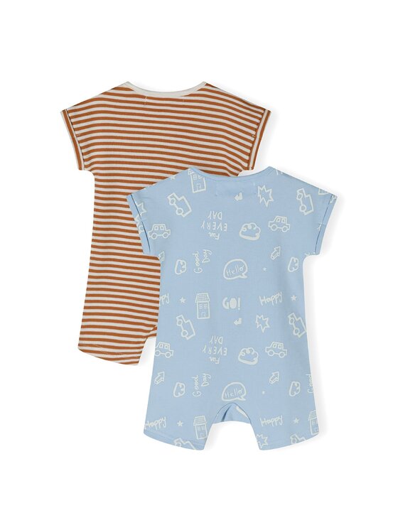 MINOTI MINOTI Komplet 2 par pajacy 24babypack31 Beżowy