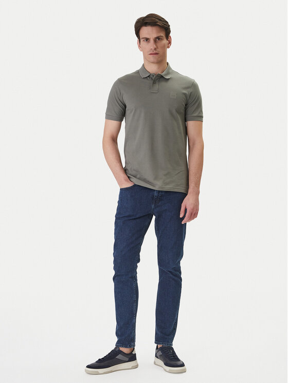 BOSS BOSS Tricou polo Passenger 50507803 Gri Slim Fit