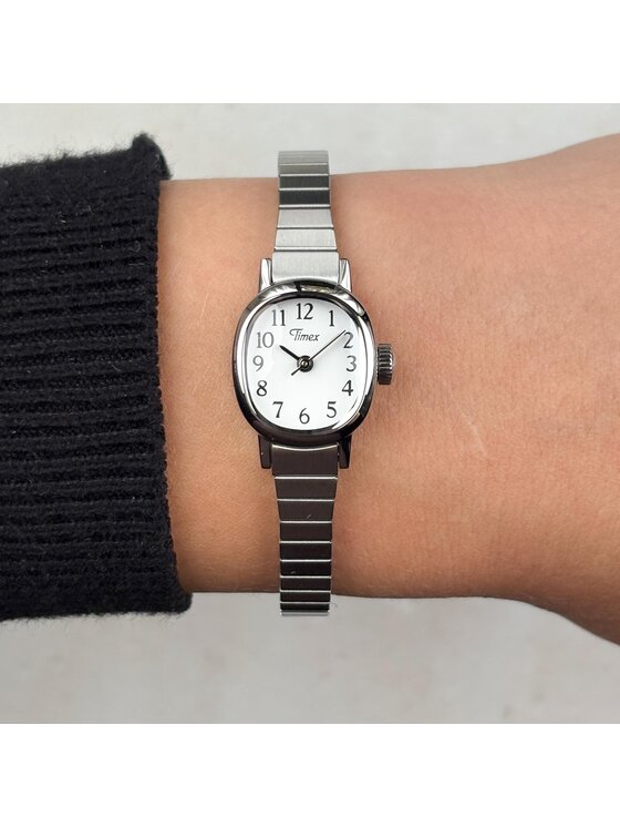 Timex Timex Zegarek TW2Y47300 Srebrny