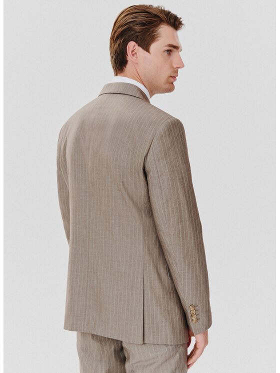 Pako Lorente Pako Lorente Marynarka P24WF-3G-004 Beżowy Slim Fit