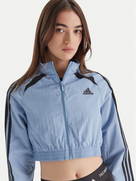 adidas adidas Mikina Teamgeist adicolor JZ8277 Světle modrá Slim Fit