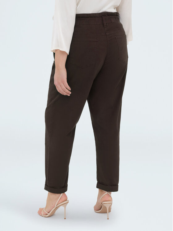 Fiorella Rubino Fiorella Rubino Spodnie materiałowe P706T005159N022 Brązowy Regular Fit