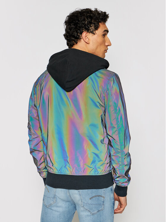 Alpha Industries Alpha Industries Bunda bomber MA-1 LW HD 116107RR Šedá Regular Fit