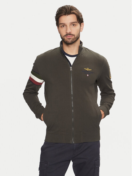 Aeronautica Militare Aeronautica Militare Pulóver 242FE1871F439 Khaki Regular Fit