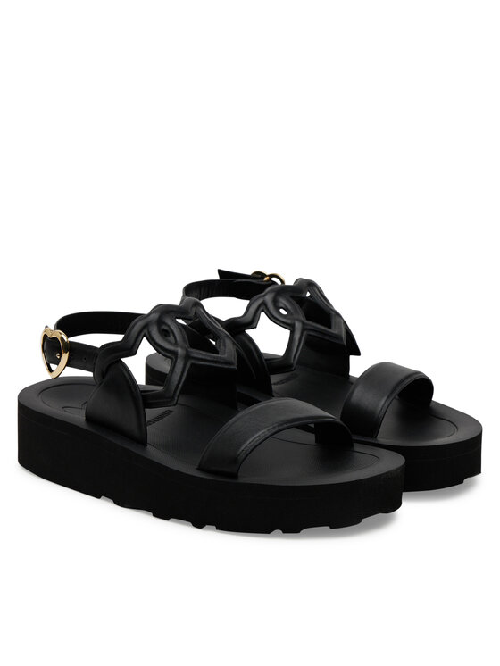 LOVE MOSCHINO LOVE MOSCHINO Sandali JA16054I1MIA0000 Črna