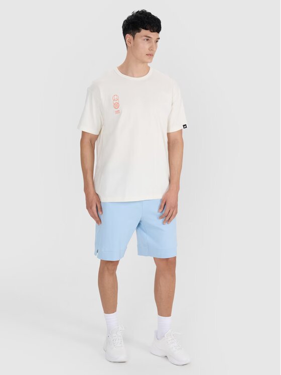 4F 4F T-Shirt 4FRSS25TTSHM2652-11S Bílá Oversize