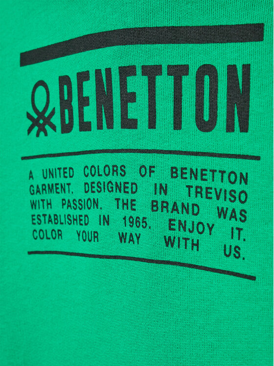 United Colors Of Benetton United Colors Of Benetton Bluza 3J68C200V Zielony Regular Fit