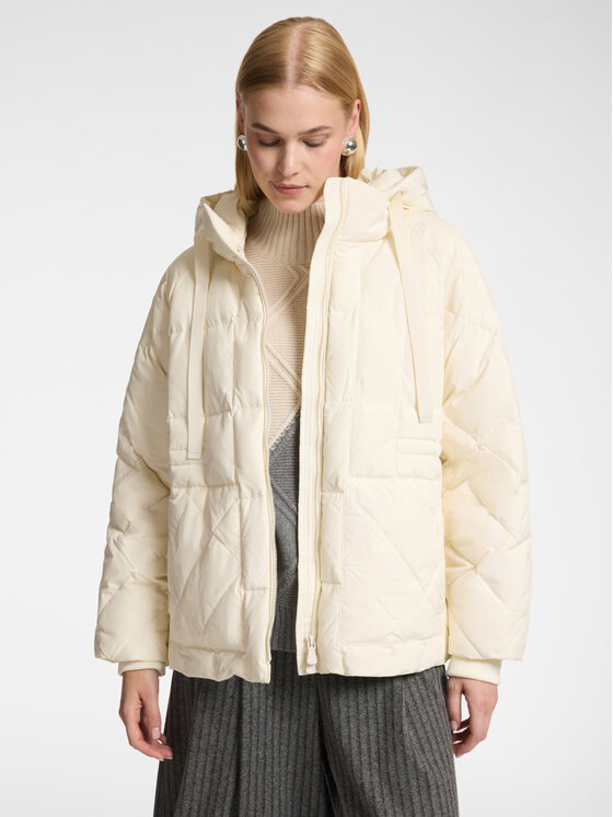 Elena Mirò Elena Mirò Giubbotto piumino F801Z100045N011 Bianco Over Fit