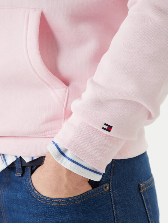 Tommy Hilfiger Tommy Hilfiger Bluză Logo MW0MW11599 Roz Regular Fit