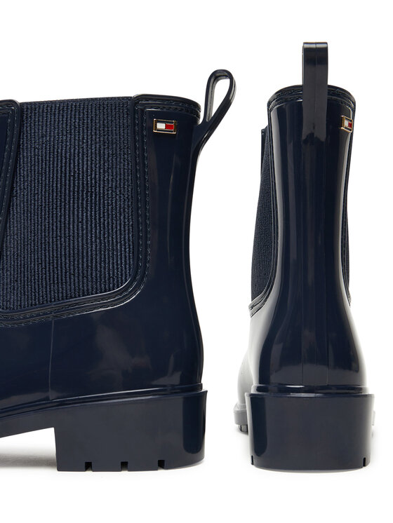 Tommy Hilfiger Tommy Hilfiger Kalosze Flag Hardware FW0FW08966 Granatowy
